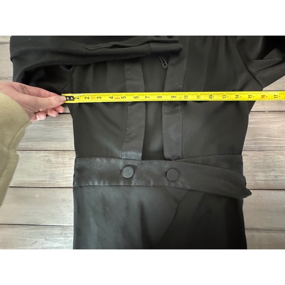 NWOT Diane Von Furstenberg Plunge Jumpsuit with‎ Satin Trim and Sash Belt Size 2 - Picture 11 of 16